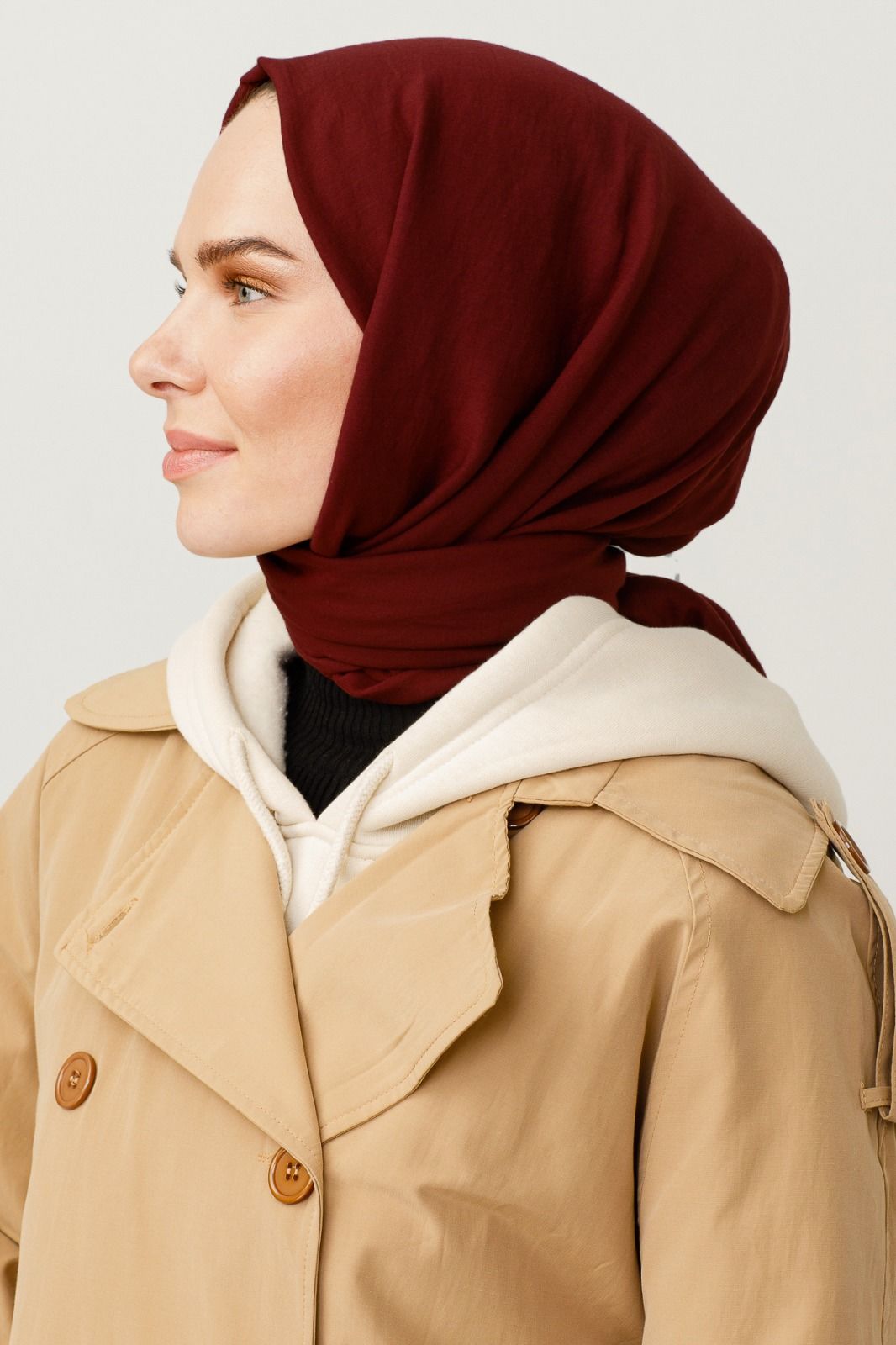 Valorscarf Kızılcık Pamuk Kraş Şal
