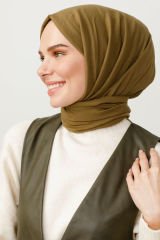 Valorscarf Yağ Yeşili Pamuk Kraş Şal