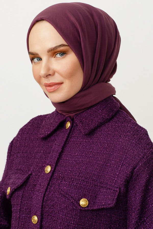 Valorscarf  Lavanta Pamuk Kraş Şal