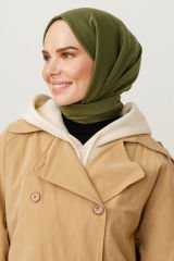 Valorscarf  Haki Pamuk Kraş Şal