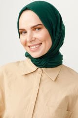 Valorscarf  Zümrüt Yeşili Pamuk Kraş Şal