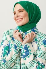 Valorscarf  Yeşili Pamuk Kraş Şal
