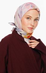 Soft Garden Desen Pamuk İpek Eşarp