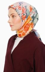 Soft Garden Desen Pamuk İpek Eşarp